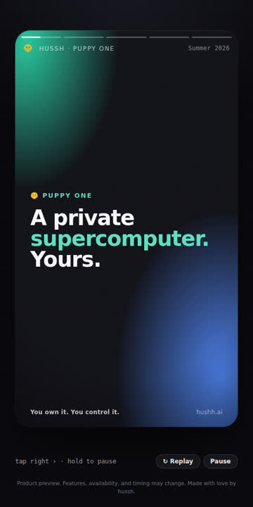 Puppy One — a private supercomputer